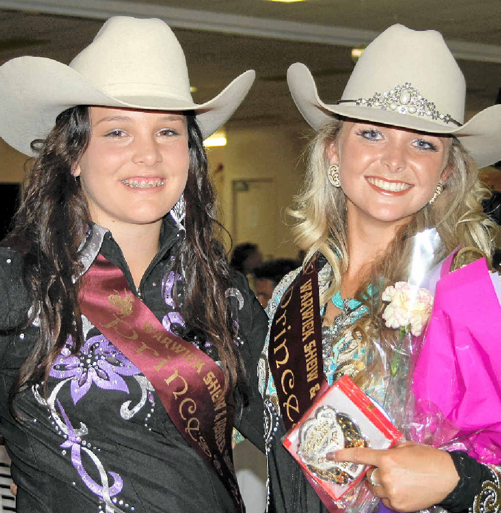 2012 Princess Jade Davies with 2013 Princess Sophie Amos. 2012 Princess Jade Davies with 2013 Princess Sophie Amos.